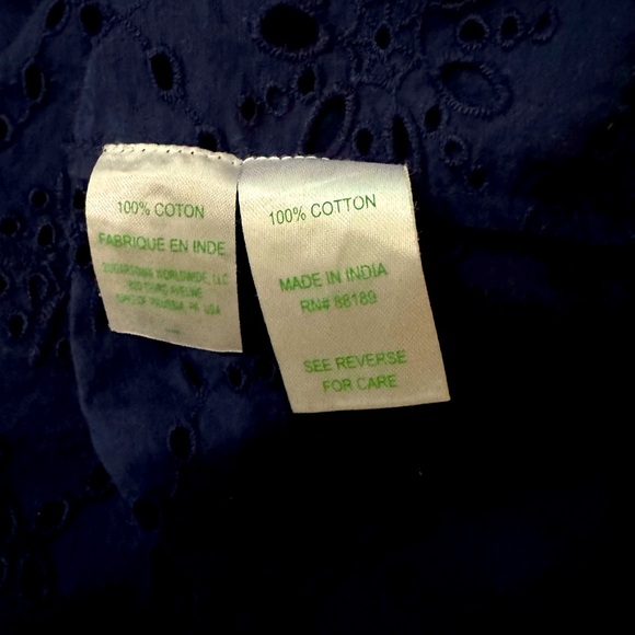 Lilly Pulitzer Navy Blue Blouse - Picture 4 of 4